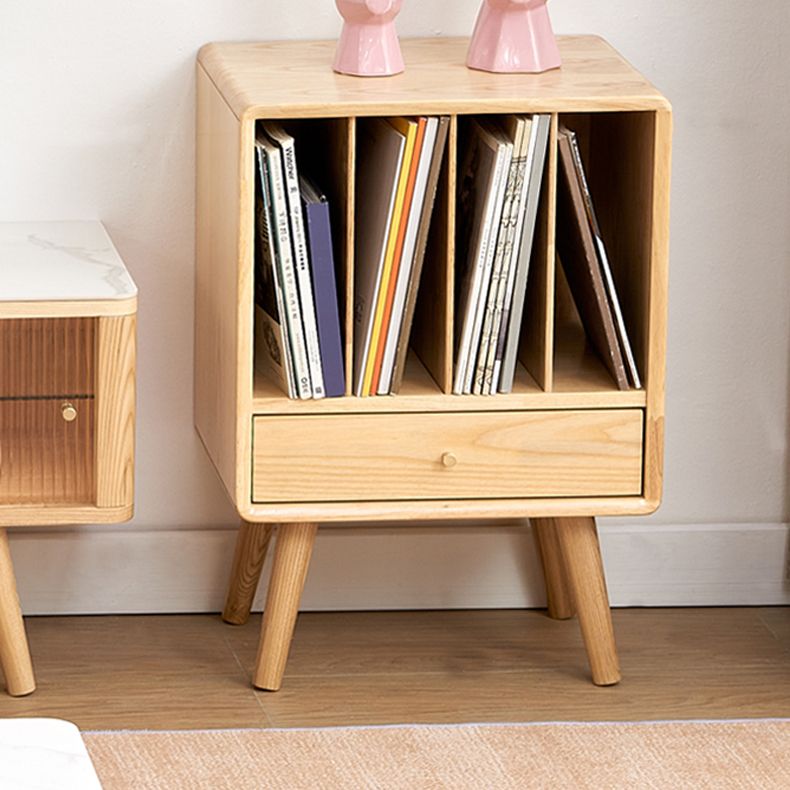 Solid Wood 3 Legs End Table Modernistic Rectangular Side Table