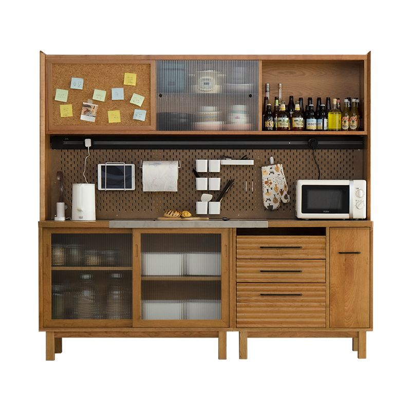 TABELLA SIGHTANDA IN LEGNO MODERNA 3 cassetti Sideboard con armadi per sala da pranzo