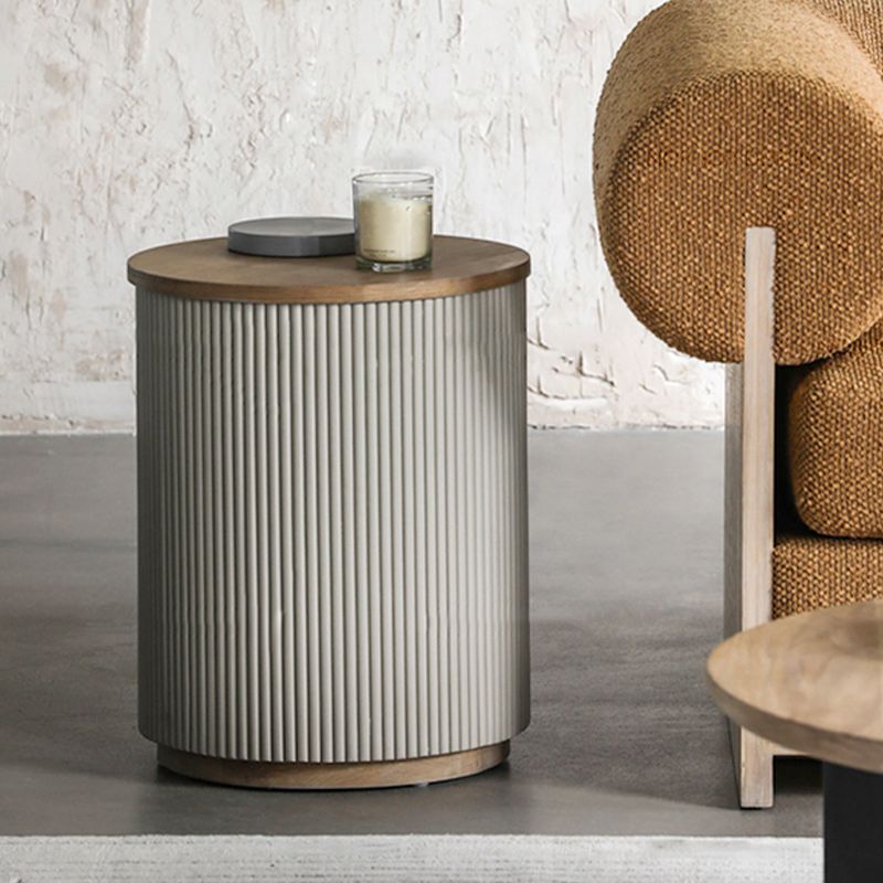 19.7" Tall North European Drum End Table Round Side End Table for Living Room Clearhalo 'Coffee & Accent Tables' 'End & Side Tables' 'end_side_tables' 'furn' 'furn_end_side_tables' 'Furniture' 'Living Room Furniture' 1200x1200_f43c9882-67e6-448c-90d7-b1b5a3e39e9f