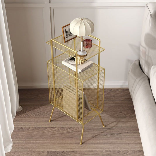 27.5 "H Hedendaagse stijl BOOKCAST METAL Open Back Bookshelf voor thuis