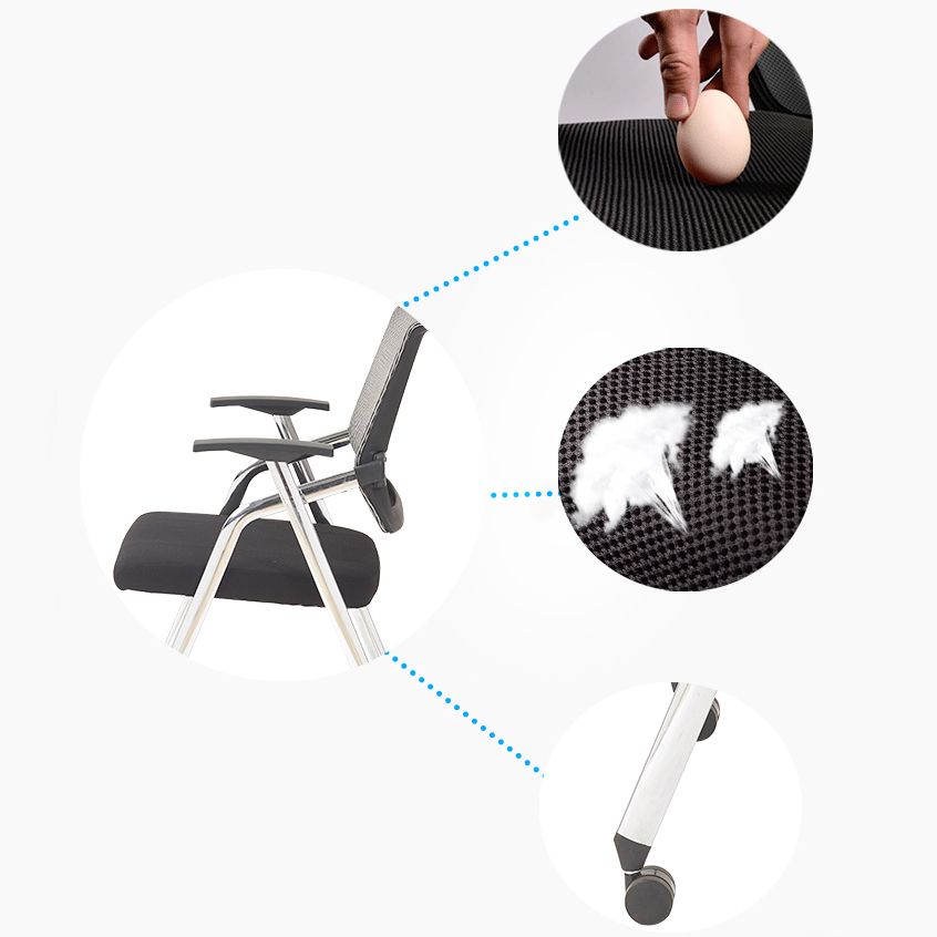 Mid Back Mesh Conference Chair Modern Fixed Arms Office Chair for Home Office Clearhalo 'furn' 'furn_office_chair' 'Furniture' 'Office Chairs' 'Office Furniture' 'office_chair' 1200x1200_f43cf199-8888-456d-8fe2-927579e43fad