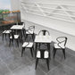 Black and White Dinette Set 1/2/3/5 Pieces Modern Stone Dining Table Set Clearhalo 'Dining Room Sets' 'Dining Tables & Seating' 'dining_room_set' 'furn' 'furn_dining_room_set' 'Furniture' 'Kitchen & Dining Furniture' 1200x1200_f43db6d7-f7e2-49aa-9f42-158dddf8bc38