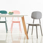 Scandinavian Plastic Dining Side Chair Open Back Armless Dining Chairs