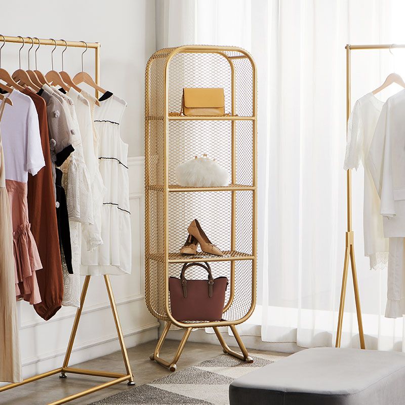 12インチメタルブックシェルフモダンクローズドストレージブックケース3色の