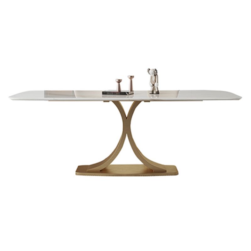 Stone Dining Site Table Traditional Luxury Rectangle Dining Table with Pedestal Base Clearhalo ' dining_table' 'Dining Tables & Seating' 'Dining Tables' 'furn' 'furn_dining_table' 'Furniture' 'furniture_dining_table' 'Kitchen & Dining Furniture' 'kitchen&dining_furn' 'kitchen' 'kitchen_dining_table' 1200x1200_f43fbc00-0dcb-43ba-a5ed-9d4d630d58a8