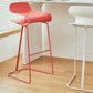 Scandinavian Restaurant Footrest Stool Matte Finish Plastic Bar Stool Clearhalo 'Bar Furniture' 'Bar Stools' 'bar_stools' 'furn' 'furn_bar_stools' 'Furniture' 'furniture_bar_stools' 'Kitchen & Dining Furniture' 1200x1200_f4420613-0532-4e6c-bfca-dfda42a5bc36