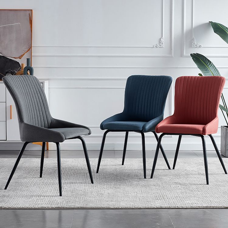 Contemporary Style Metal Dining Chair Dining Arm Side Chair for Kitchen Clearhalo ' kitchen&dining_furn' 'Dining Chairs' 'Dining Tables & Seating' 'dining_chair' 'furn' 'furn_dining_chair' 'Furniture' 'furniture_dining_chair' 'Kitchen & Dining Furniture' 'kitchen' 1200x1200_f4420c93-358e-4e48-a443-e1a3a61a1bc8