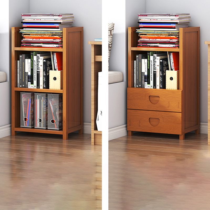 Closed Back Bamboo Bookshelf Contemporary Vertical Bookcase for Home Clearhalo 'Bookcases' 'furn' 'furn_bookcases' 'Furniture' 'Office Furniture' 1200x1200_f44411d7-e2ac-4a68-9287-dbd0410094bf