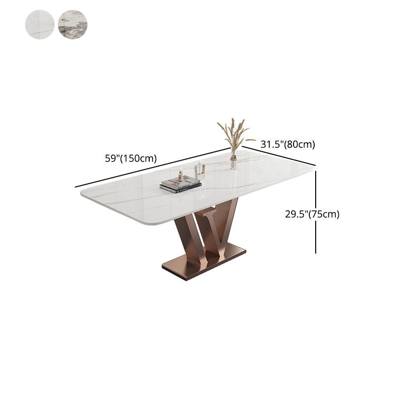 Stone Nordic 1/2/5/6 Pieces Dining Set with Leather Chairs Dining Furniture Clearhalo 'Dining Room Sets' 'Dining Tables & Seating' 'dining_room_set' 'furn' 'furn_dining_room_set' 'Furniture' 'furniture_dining_room_set' 'Kitchen & Dining Furniture' 'kitchen&dining_furn' 'kitchen' 1200x1200_f4442acc-4950-4301-b656-519efc535fd0