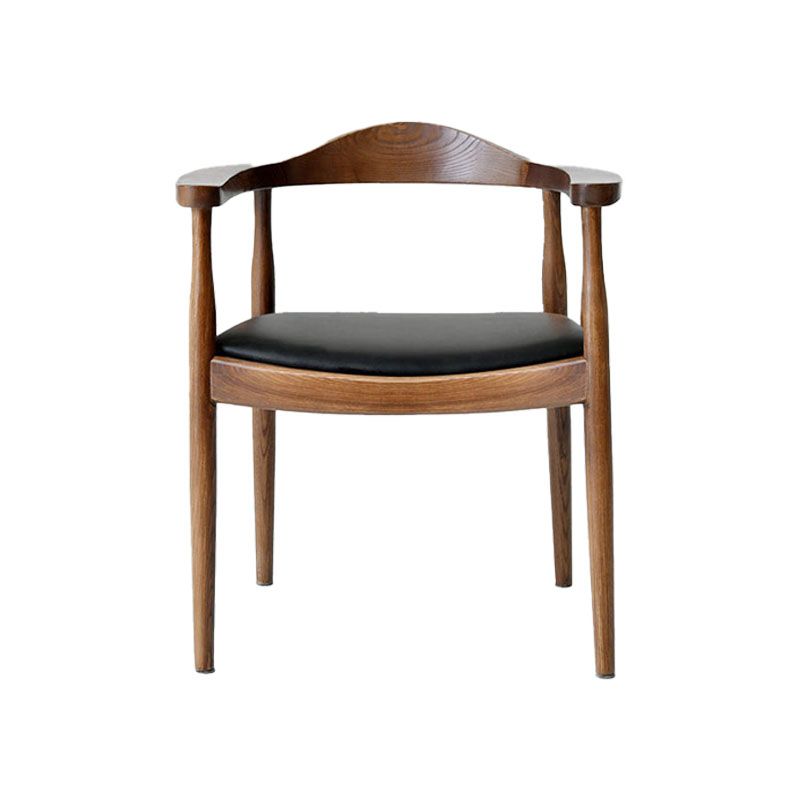 Modern Wood Arm Chair Open Back Dining Side Chair for Dining Room 22.8"x19.6"x30" Clearhalo 'Dining Chairs' 'Dining Tables & Seating' 'dining_chair' 'furn' 'furn_dining_chair' 'Furniture' 'furniture_dining_chair' 'Kitchen & Dining Furniture' 1200x1200_f4444f88-a330-47c2-9985-3aed9f8a3680