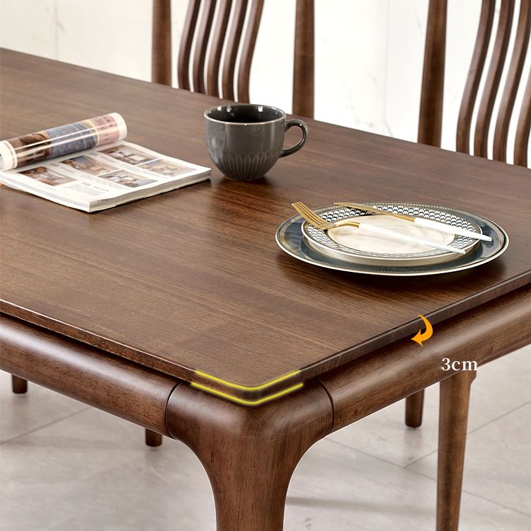 Traditional Solid Wood Dining Room Set with Rectangle Table Dining Table Furniture for Home Clearhalo 'Dining Room Sets' 'Dining Tables & Seating' 'dining_room_set' 'furn' 'furn_dining_room_set' 'Furniture' 'furniture_dining_room_set' 'Kitchen & Dining Furniture' 'kitchen&dining_furn' 'kitchen' 1200x1200_f444e875-72f6-4f9b-bf6d-3f4ea4d139fe