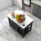 Rectangular Kitchen Trolley Modern Dining Room Prep Table with Drawer Clearhalo 'furn' 'furn_kitchen_islands_carts' 'Furniture' 'Kitchen & Dining Furniture' 'Kitchen Islands & Carts' 'kitchen_islands_carts' 1200x1200_f4451f0f-4682-4e63-83b0-666e9e798005
