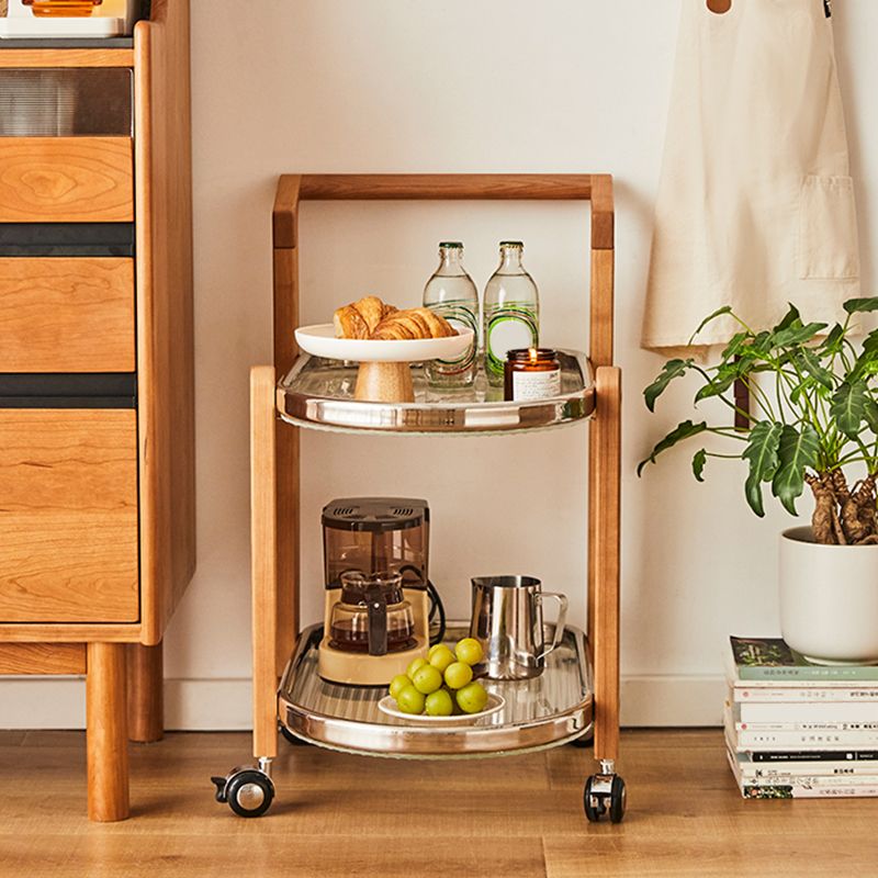 15" Wide Contemporary Corner Table Solid Wood Double Tier Accent Side Table Clearhalo 'Coffee & Accent Tables' 'End & Side Tables' 'end_side_tables' 'furn' 'furn_end_side_tables' 'Furniture' 'Living Room Furniture' 1200x1200_f445ae0f-1bc8-416f-a78d-0d83ec90160a