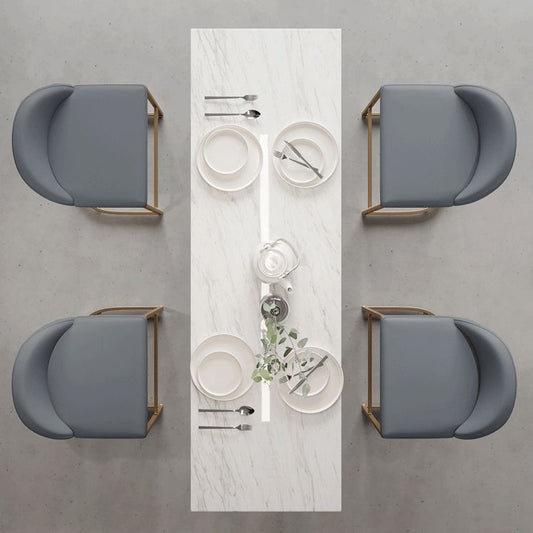 焼結石のバーテーブルセット1/2/5ピース屋内の白いバーテーブル腰のバースツール