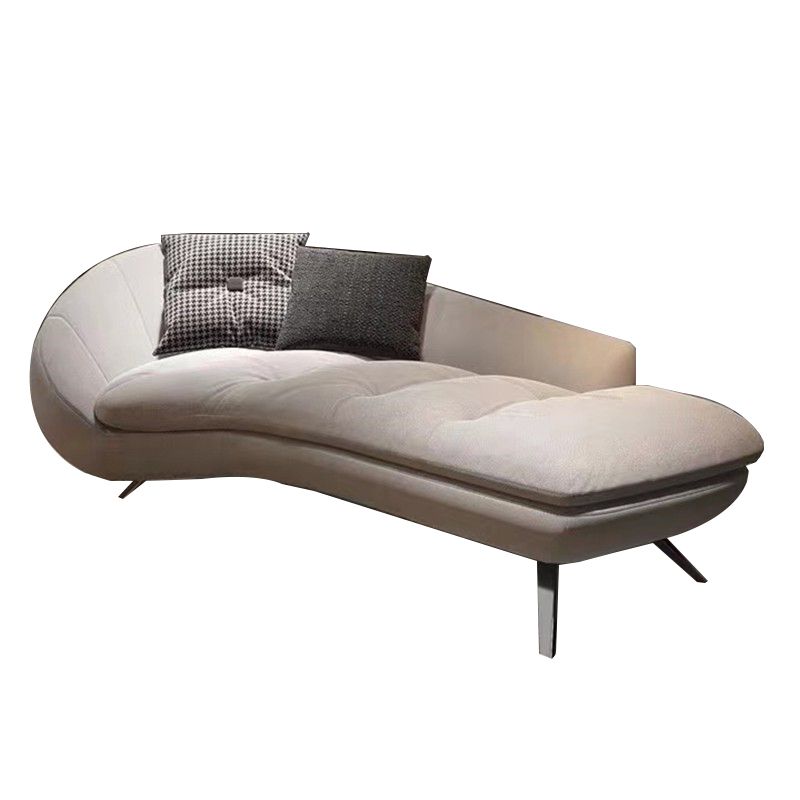 Modern Solid Color Chaise Lounge Couch Upholstered Chaise Lounge Clearhalo 'Chairs & Seating' 'Chaise Lounge' 'chaise_lounge' 'furn' 'furn_chaise_lounge' 'Furniture' 'Living Room Furniture' 1200x1200_f44774b7-73ca-48b0-8c6e-fc6ed49d79a8