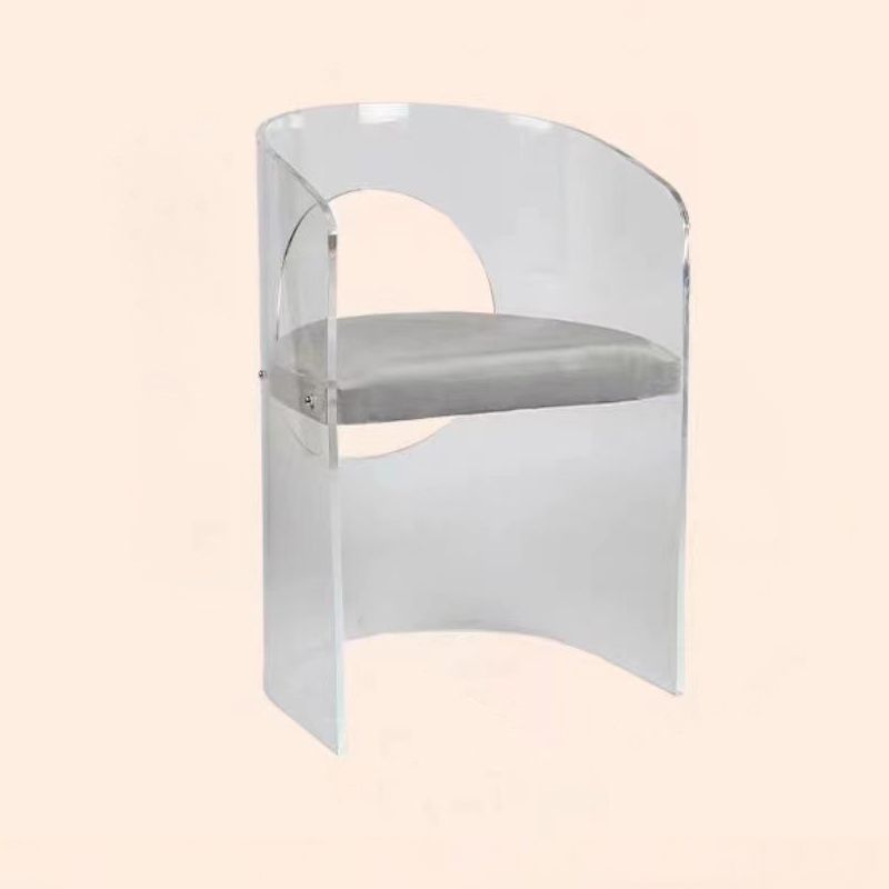 Modern Simple Arm stoel Plastic frame Dineerstoel voor woonkamer