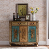 Distressed Wood Industrial Storage Cabinet, Solid Wood Rectangle Cabinet Clearhalo 'Cabinets & Chests' 'cabinets_chests' 'furn' 'furn_cabinets_chests' 'Furniture' 'Living Room Furniture' 1200x1200_f447fcce-ef34-4341-a458-28e8deef9240