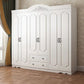 Engineered Wood Cabinet with 2 Drawers French Country White Wardrobe for Home Clearhalo 'Armoires & Wardrobes' 'armoires_wardrobes' 'Bedroom Furniture' 'furn' 'furn_armoires_wardrobes' 'Furniture' 1200x1200_f4481d69-f76e-42bb-a0af-9b80c9ac00ac