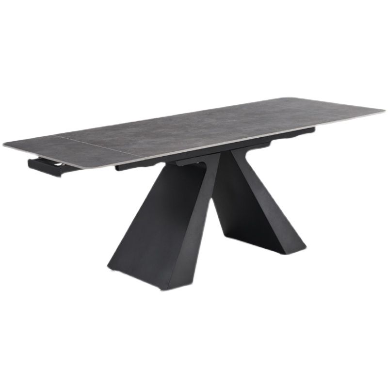 Modern Scalable Dinette Set 1/4/5/7 Pieces Grey Sintered Stone Top Dining Table Set Clearhalo 'Dining Room Sets' 'Dining Tables & Seating' 'dining_room_set' 'furn' 'furn_dining_room_set' 'Furniture' 'furniture_dining_room_set' 'Kitchen & Dining Furniture' 1200x1200_f4487eae-7bba-4296-82c3-ff88b712479b