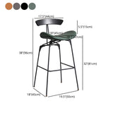 Nordic Iron Simple Barstool Indoor Tall Stool with Imitation Leather Seat(set of 2) Clearhalo 'Bar Furniture' 'Bar Stools' 'bar_stools' 'furn' 'furn_bar_stools' 'furniture_bar_stools' 'Kitchen & Dining Furniture' 'kitchen&dining_furn' 'kitchen' 'kitchen_furn' Furniture' 1200x1200_f448ec97-132b-4417-a886-f77299119ee5