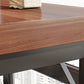 Industrial Indoor Bar Dining Table Metal and Wood Bar Wine Table Clearhalo 'Bar Furniture' 'Bar Tables' 'bar_tables' 'furn' 'furn_bar_tables' 'Furniture' 'Kitchen & Dining Furniture' 1200x1200_f448fcea-e50e-4c49-9629-fc8bf9911c92