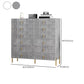 Contemporary Glam Double Dresser Wood Storage Chest Dresser for Home Office