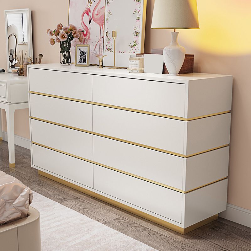 Classic Glam Storage Chest White 5/8/9 Drawers Chest , 15.6-inch Width Clearhalo 'Bedroom Furniture' 'Dressers & Chests' 'dressers_chests' 'furn' 'furn_dressers_chests' 'Furniture' 1200x1200_f44c9739-53c3-478b-ac53-3d242e4e28a6