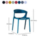 Contemporary Style Plastic Dining Chair Dining Armless Side Chairs for Kitchen Clearhalo ' kitchen&dining_furn' 'Dining Chairs' 'Dining Tables & Seating' 'dining_chair' 'furn' 'furn_dining_chair' 'Furniture' 'furniture_dining_chair' 'Kitchen & Dining Furniture' 'kitchen' 1200x1200_f44d670c-3bd5-42ea-8cce-108b59d07871