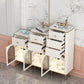 Commode classique de coffre de rangement de Glam de coffre de stockage en pierre de largeur de 11,7 pouces