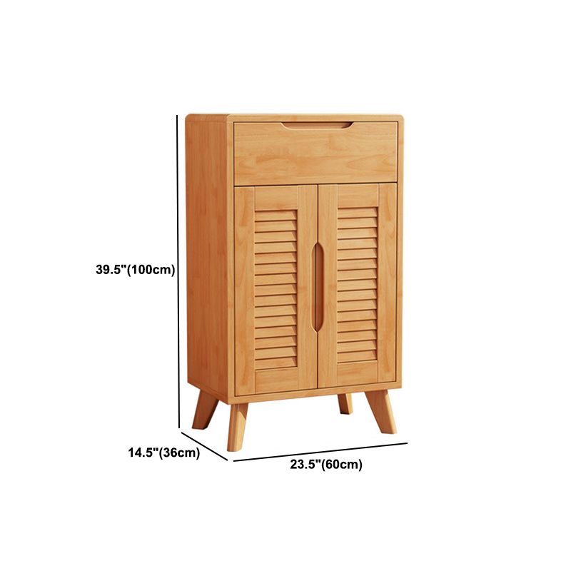 Armoire à accent moderne et contemporain armoire en bois massif avec étagères