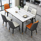 Industrial Kitchen Rectangle Shape Table Sintered Stone Top Dining Table with 4 Legs Base Clearhalo ' dining_table' 'Dining Tables & Seating' 'Dining Tables' 'furn' 'furn_dining_table' 'Furniture' 'furniture_dining_table' 'Kitchen & Dining Furniture' 'kitchen&dining_furn' 'kitchen' 'kitchen_dining_table' 1200x1200_f44fbb9f-e635-4802-9708-3ef8e6e84048