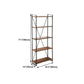 Home Office Etagere Bookshelf Modern Bookcase with Rectangle Shelves