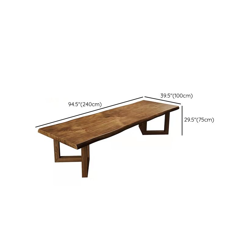 モダンなダイニングルームセット1/4/9 PCS長方形のテーブル付きソリッドウッドダイニングセット