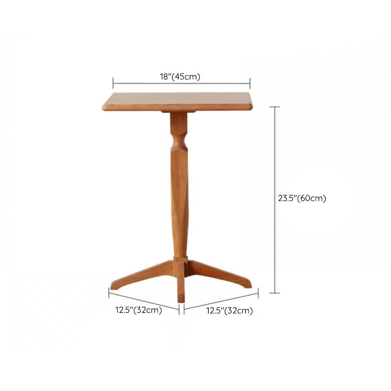 Modern Solid Wood End Table Pedestal Corner Table for Living Room Clearhalo 'Coffee & Accent Tables' 'End & Side Tables' 'end_side_tables' 'furn' 'furn_end_side_tables' 'Furniture' 'Living Room Furniture' 1200x1200_f4533aad-c82f-4116-88e4-2e5585af9f50