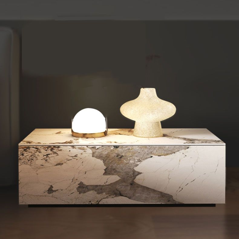 Glam marmeren accenttafel nachtkastje bedkast met laden