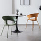 Modern Open Back Side Chair Plastic Indoor Arm Chair for Dining Room