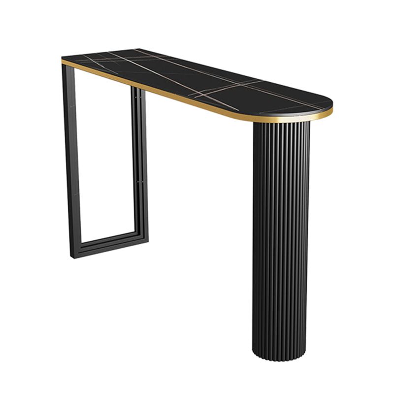 Kitchen Stone Top Counter Table Metal Base 42-inch Height Industrial Bar Table Clearhalo 'Bar Furniture' 'Bar Tables' 'bar_tables' 'furn' 'furn_bar_tables' 'Furniture' 'furniture_bar_tables' 'Kitchen & Dining Furniture' 1200x1200_f45c15f8-3ea8-4957-89a5-02b839938843