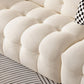 Modernistic Biscuit Back Sofa Tuxedo Arm Loveseat for Living Room