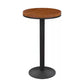 Solid Wood Top Bar Dining Table Industrial Bar Dining Table with Black Base Clearhalo 'Bar Furniture' 'Bar Tables' 'bar_tables' 'furn' 'furn_bar_tables' 'Furniture' 'Kitchen & Dining Furniture' 1200x1200_f45fc1fe-c3e3-4d1a-84ba-0aaf58c340e1