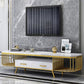 Console porta TV Glam per supporti di memorizzazione a giorno, con cassetto