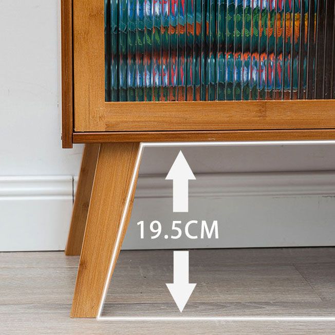 Server per pranzo acrilico contemporaneo server di bambù marrone per cucina