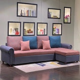 Rolled Arm Sectionals 116.14"L x 59.06"W x 38.58"H Cushion Back Sofa Bed with Storage Clearhalo 'furn' 'furn_sectionals' 'Furniture' 'furniture_sectionals' 'Living Room Furniture' 'Sectionals' 1200x1200_f463ec30-01b7-4000-93f9-2ce6b0b040c3