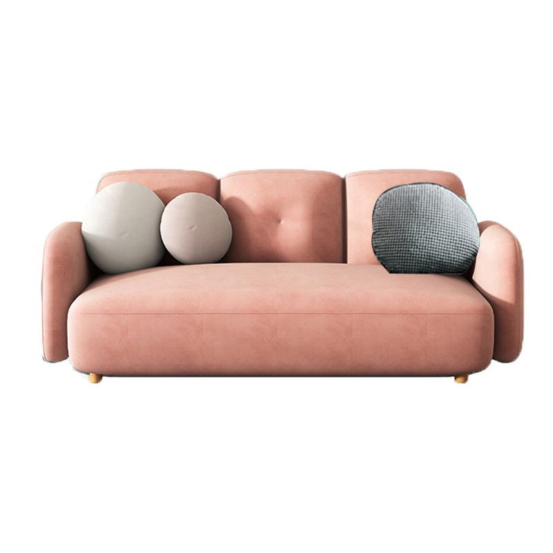 Modern Macaroon 3/4 Seater Sofa Square Arm Standard Cushions Sofa Clearhalo 'furn' 'furn_sofas' 'Furniture' 'furniture_sofas' 'kitchen' 'kitchen_sofas' 'Living Room Furniture' 'Sofa' 'sofas' 1200x1200_f4644281-aa62-47e9-9674-58271038c2cc