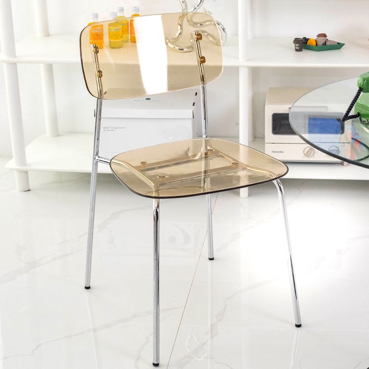 Nordic Style Metal Dining Room Chairs Plastic Dining Armless Chair for Restaurant Clearhalo ' kitchen&dining_furn' 'Dining Chairs' 'Dining Tables & Seating' 'dining_chair' 'furn' 'furn_dining_chair' 'Furniture' 'furniture_dining_chair' 'Kitchen & Dining Furniture' 'kitchen' 1200x1200_f46538e0-22c7-4353-b407-1364deff4254