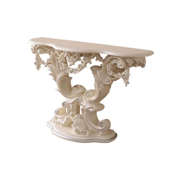 Tavolo da console a forma di forma libera in bianco/nero/oro console di divano console