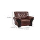 Industrial Biscuit Back Seating Flared Arm Sofa in Dark Brown Clearhalo 'furn' 'furn_sofas' 'Furniture' 'Living Room Furniture' 'Sofa' 'sofas' 1200x1200_f4685c48-8d1e-4ebc-8447-bc6232149c24
