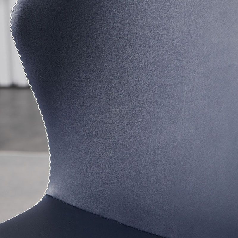 ホームフェイクレザーダイニングチェアのためのインダストリアルスタイルウィングバックアームレスチェア