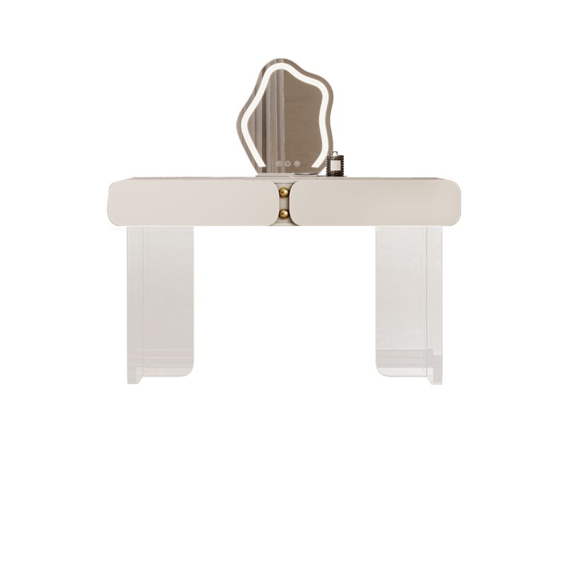 13.77 "Large Vanity Vanity White Makeup Vanity Desk Table avec 2/6 tiroirs