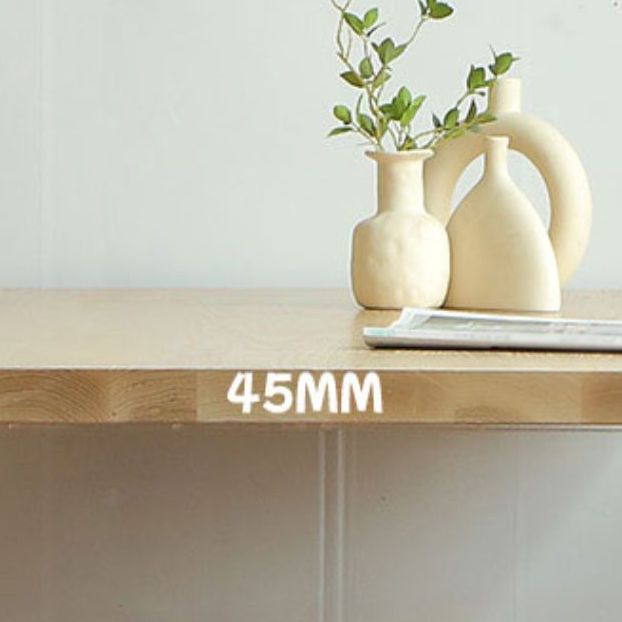 Modern Rectangular Dining Table Set 1/3/5 Pieces Solid Wood Dining Room Set