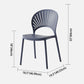 Contemporary Style Plastic Open Side Chair Colorful Stacking Dining Chairr for Home Clearhalo ' kitchen&dining_furn' 'Dining Chairs' 'Dining Tables & Seating' 'dining_chair' 'furn' 'furn_dining_chair' 'Furniture' 'furniture_dining_chair' 'Kitchen & Dining Furniture' 'kitchen' 1200x1200_f46cc111-4a6a-4393-b071-e9aeb9752d95